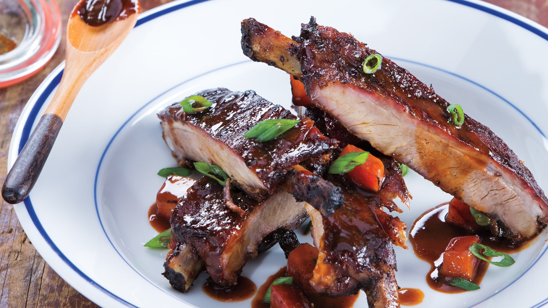 Grilled Ribs with HoisinPlum BBQ Sauce Roche Bros