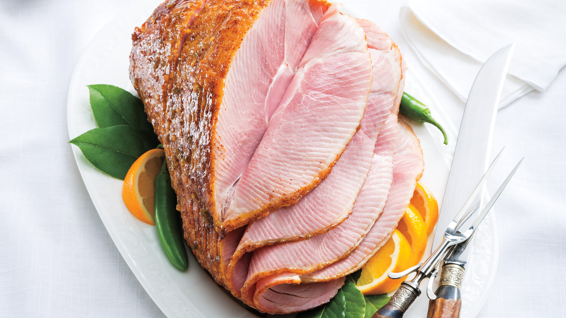 Jalapeño-Mustard Glazed Ham