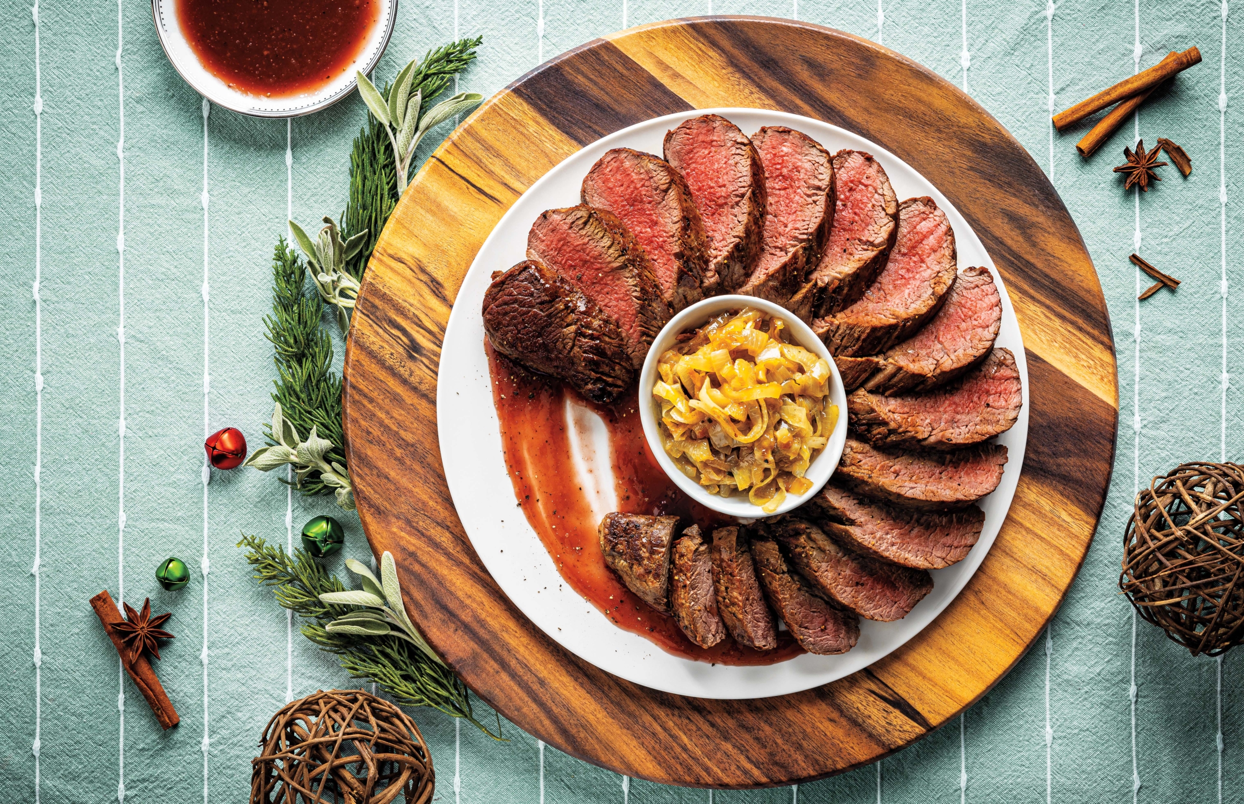 Beef Tenderloin W Garlic Parmesan Caramelized Onions 40