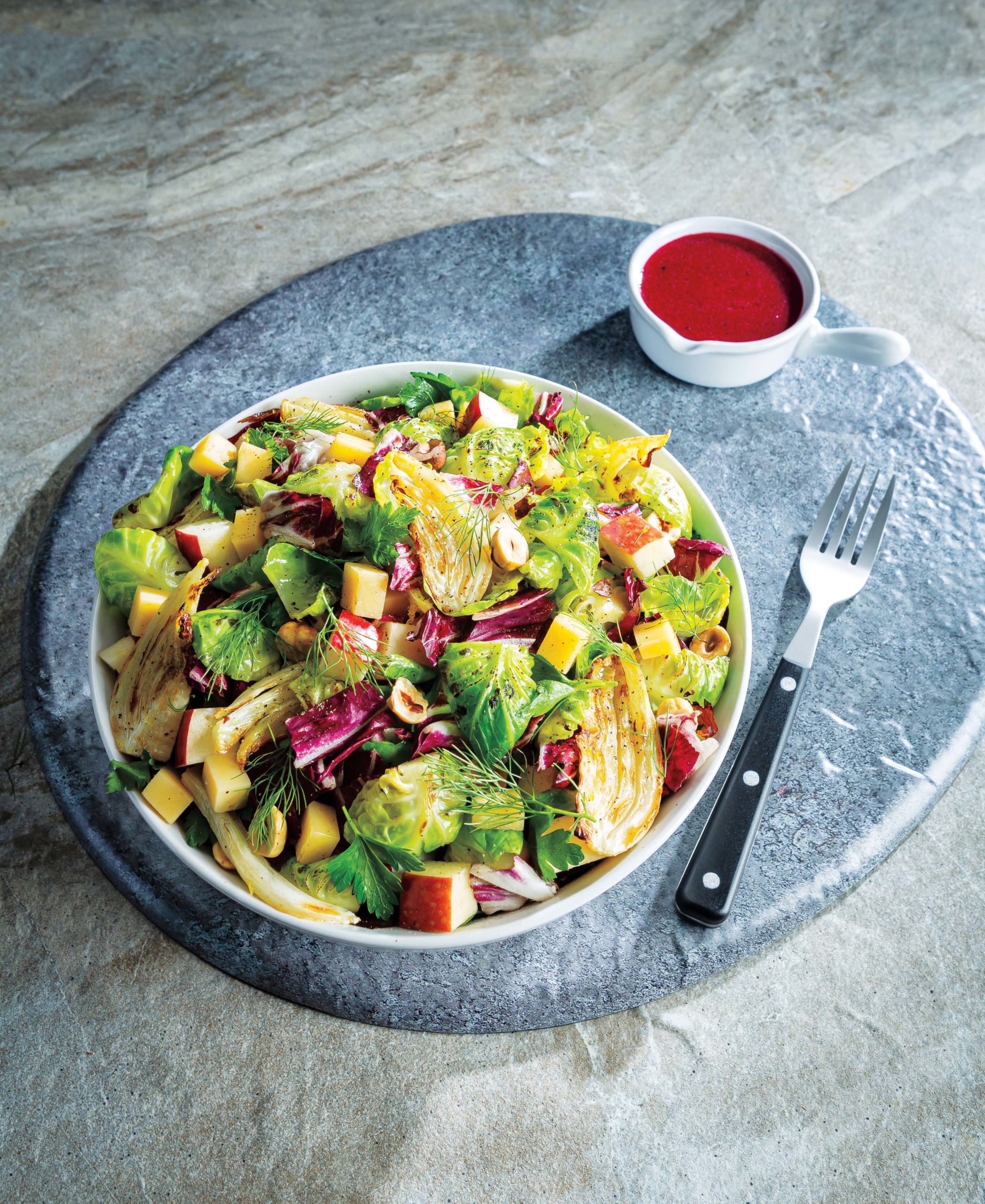 Roasted Fennel Brussels Sprouts Salad 6029