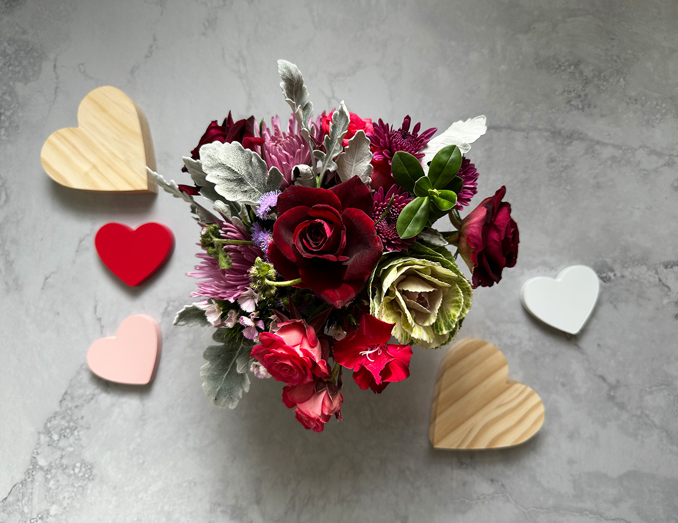 Valentines Day Mixed Flower Arrangement Valentines Day Mixed Flower Arrangement