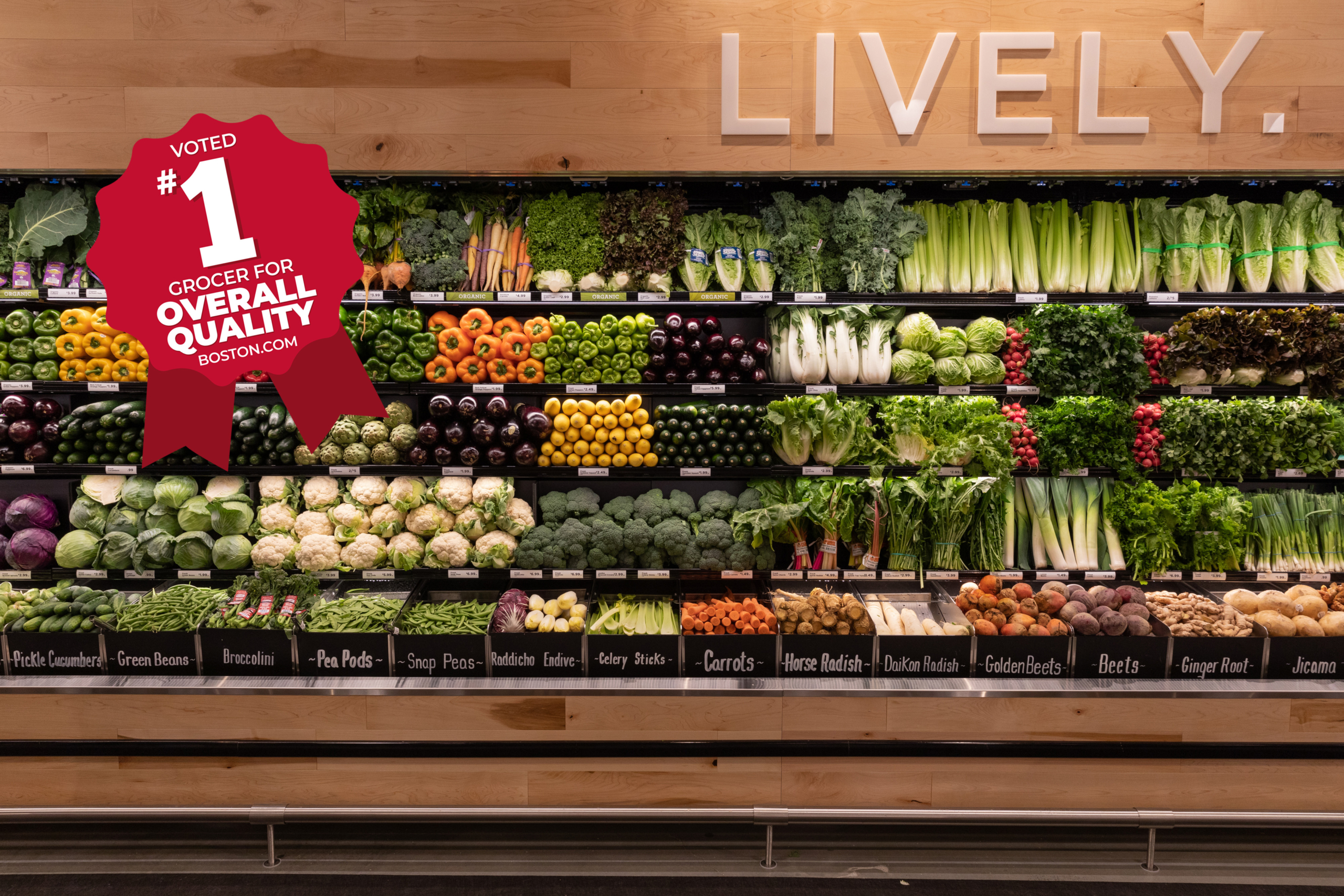Wall Of Fresh Produce At Roche Bros Wall Of Fresh Produce At Roche Bros