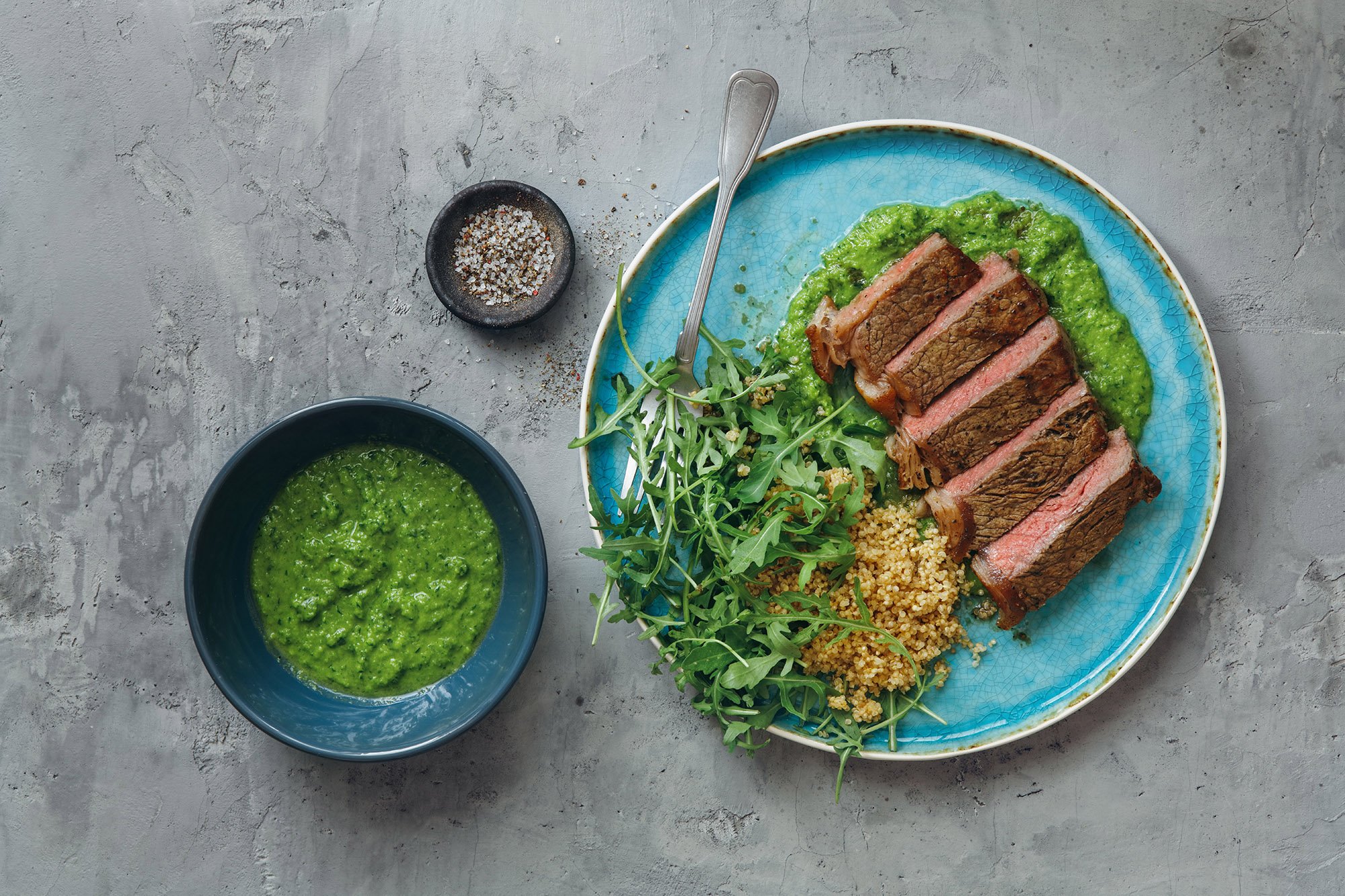 Grilled Tri-Tip Steak with Chimichurri Sauce