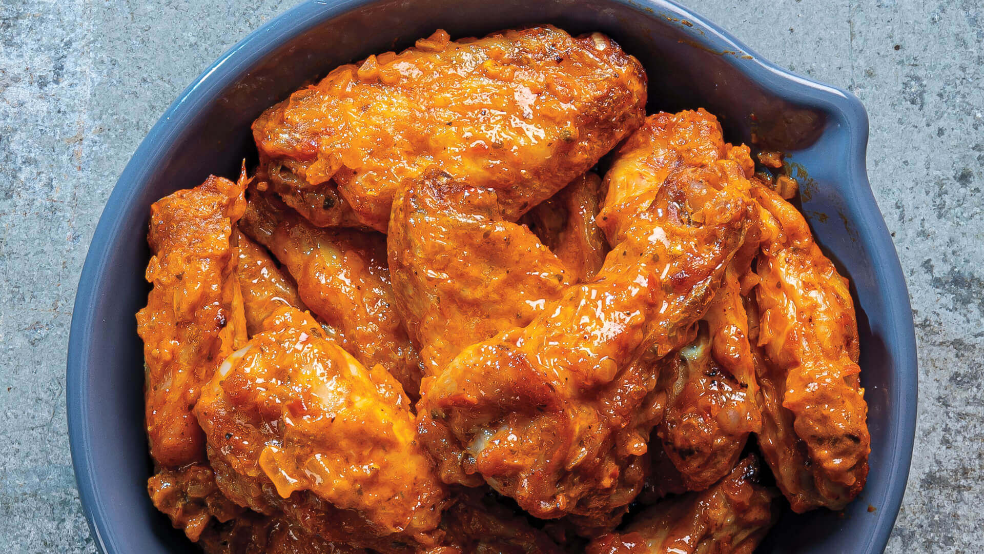 Tikka Masala Wings with Yogurt-Scallion Dip