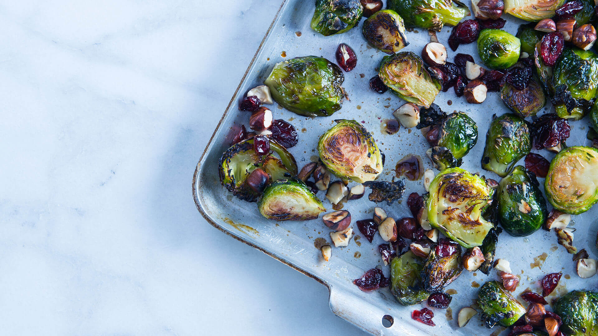 Skinny Sprouts with Dried Cranberries & Hazelnuts Recipe Roche Bros.