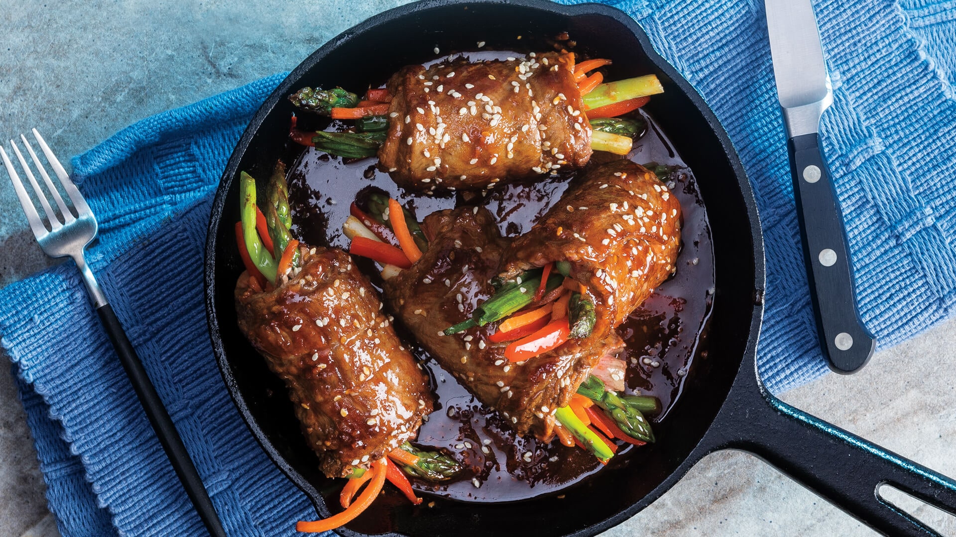 Steak & Veggie Rolls