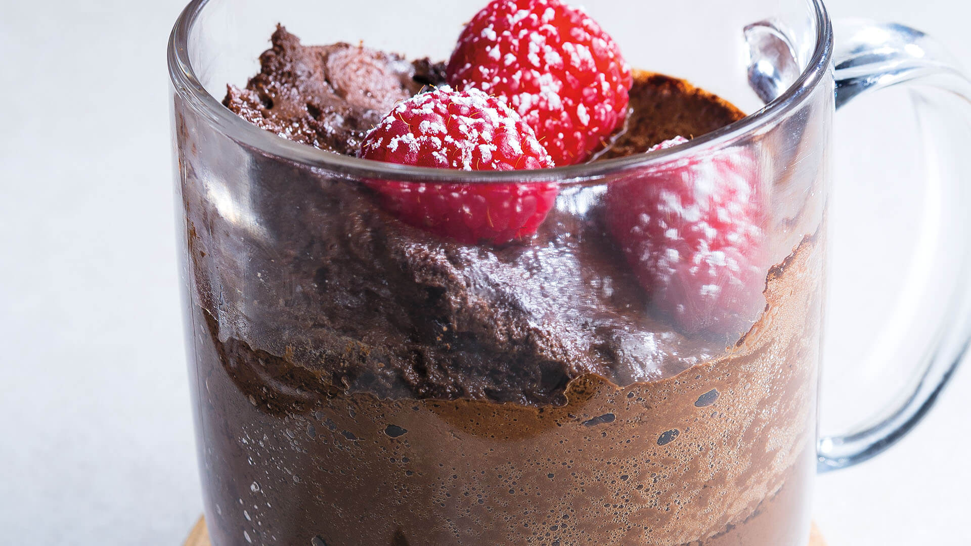 Raspberry-Mocha Mug Cake