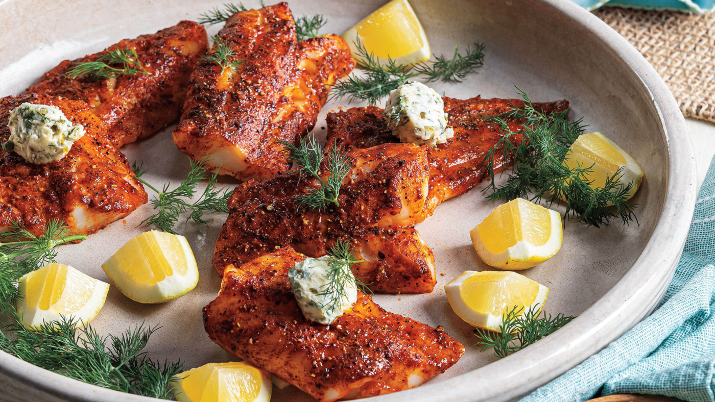 Smoked Paprika Roasted Cod with DillCaper Butter Recipe Roche Bros.
