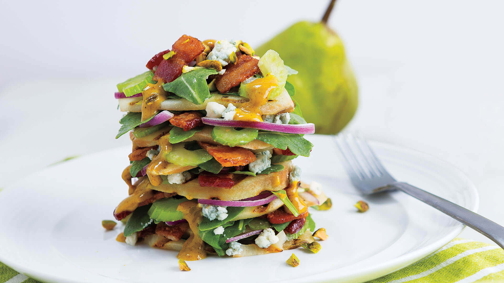 Grilled Pear Napoleon