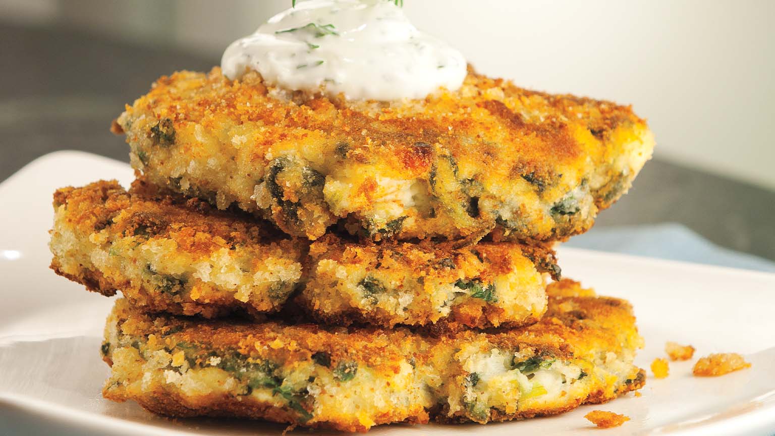 Spanakopita Potato Cakes
