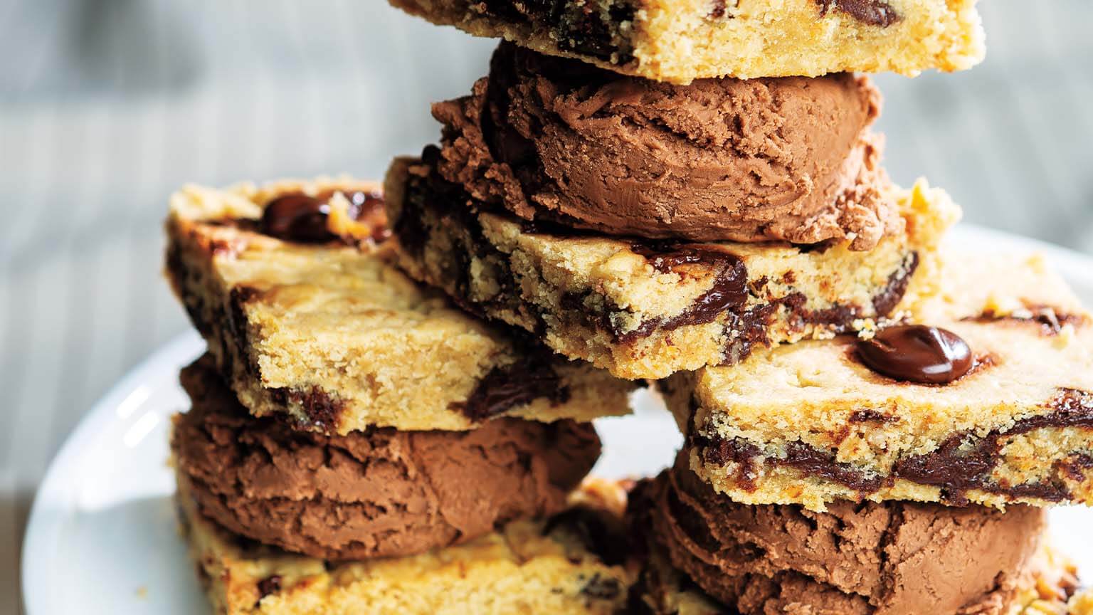 Oatmeal-Chocolate Chip Cookie Ice Cream Sandwiches