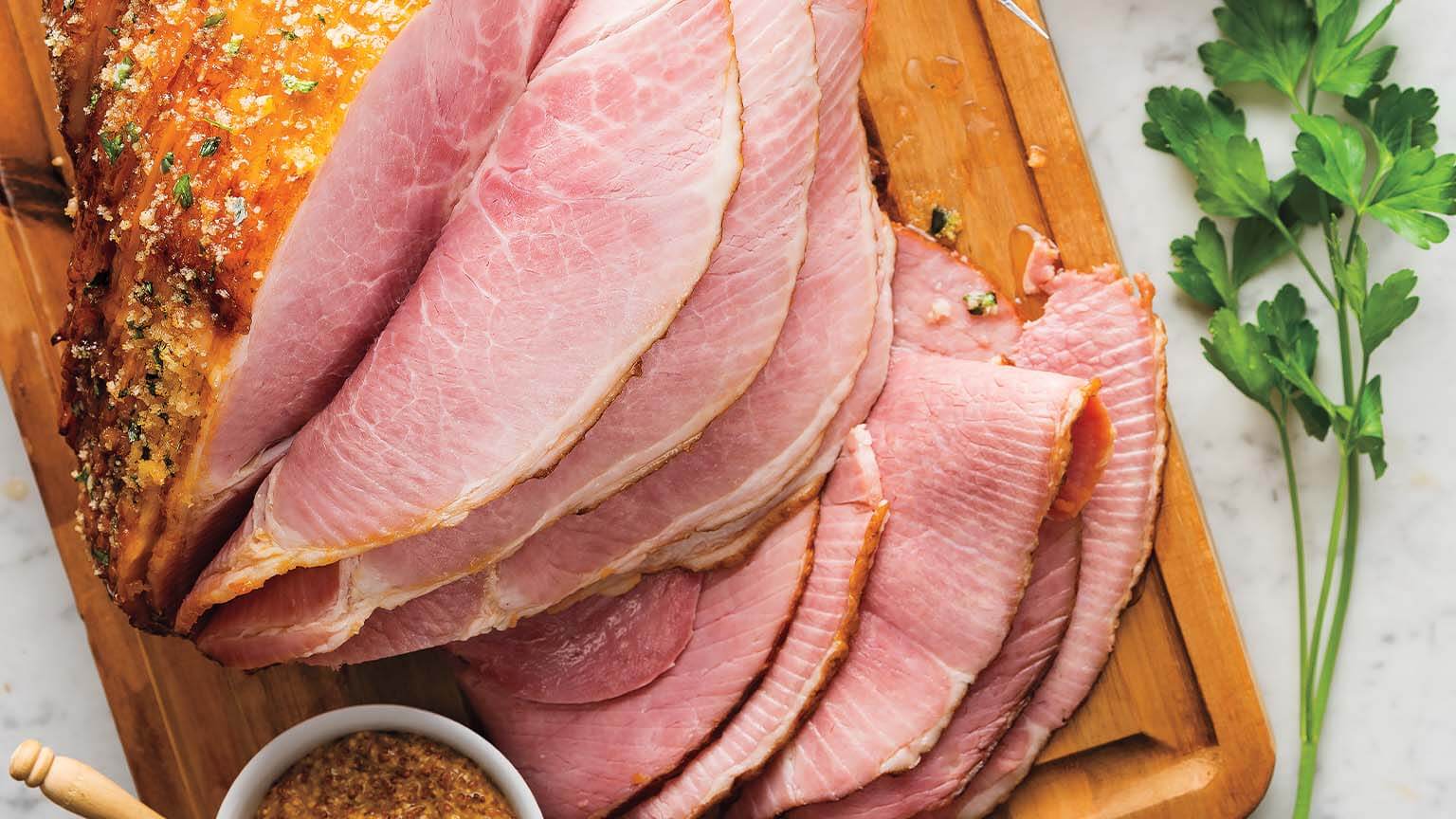 Apricot-Mustard & Herbed Panko Ham