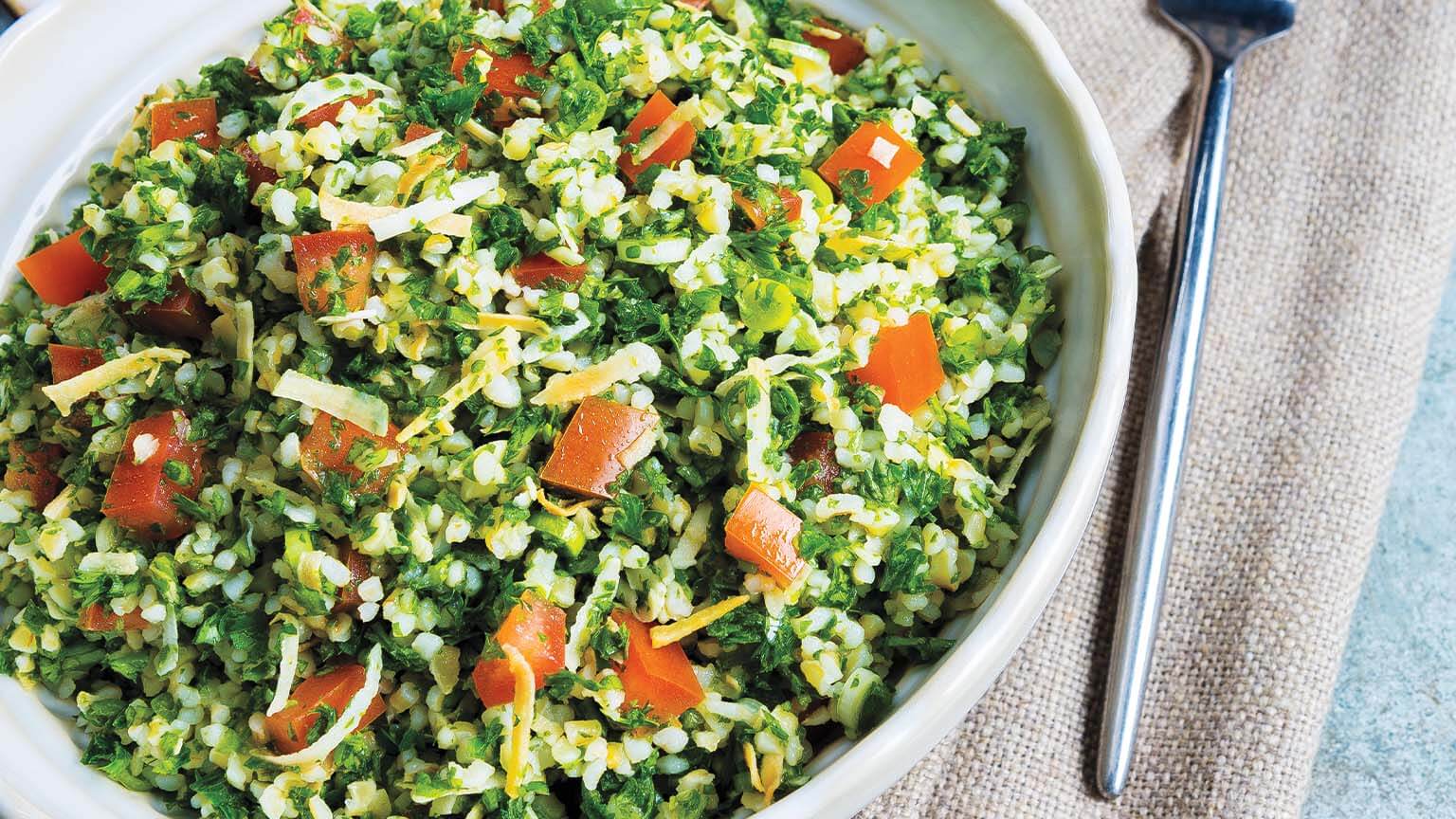 Toasted Coconut Tabbouleh