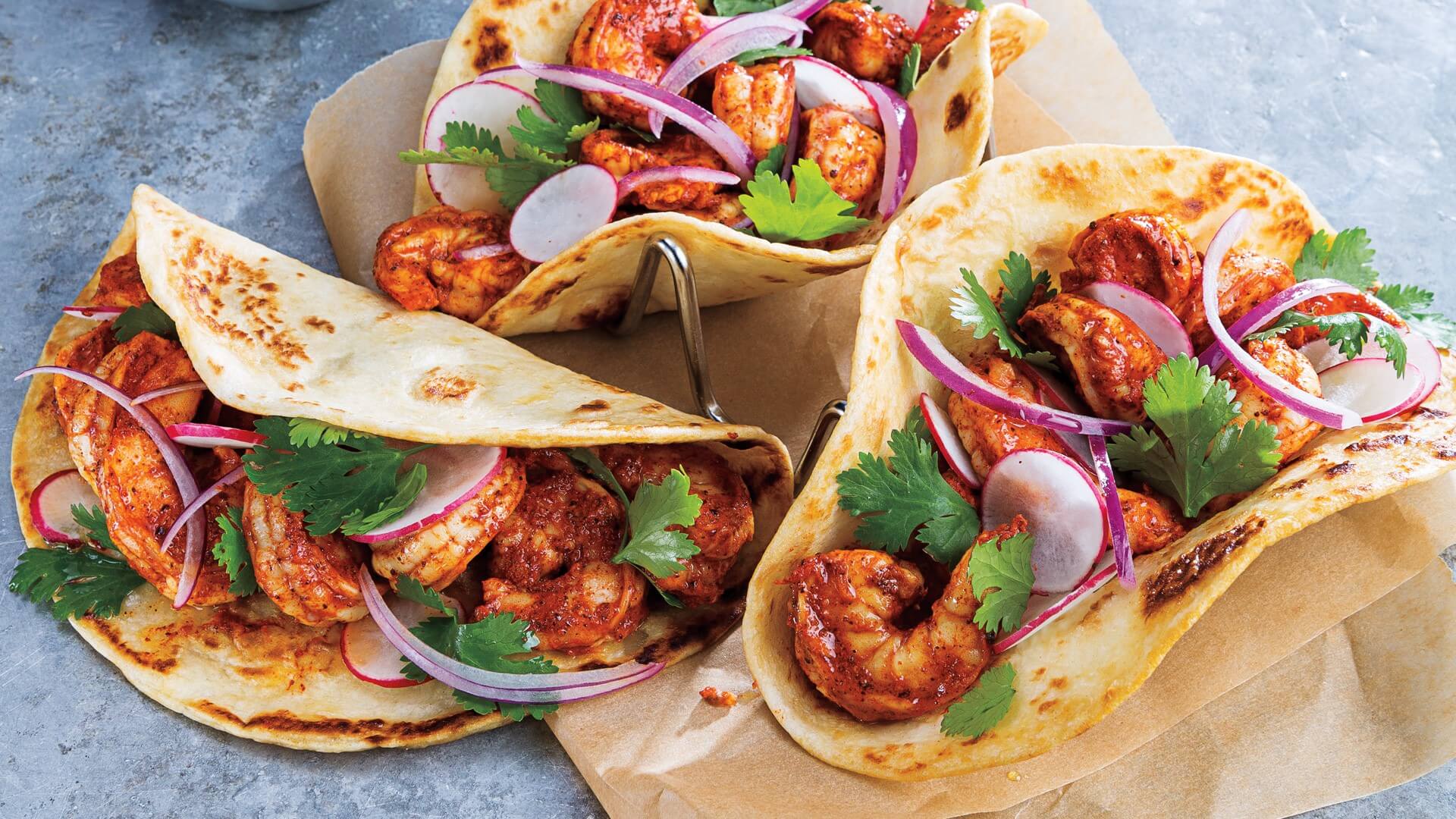 Achiote Shrimp Tacos