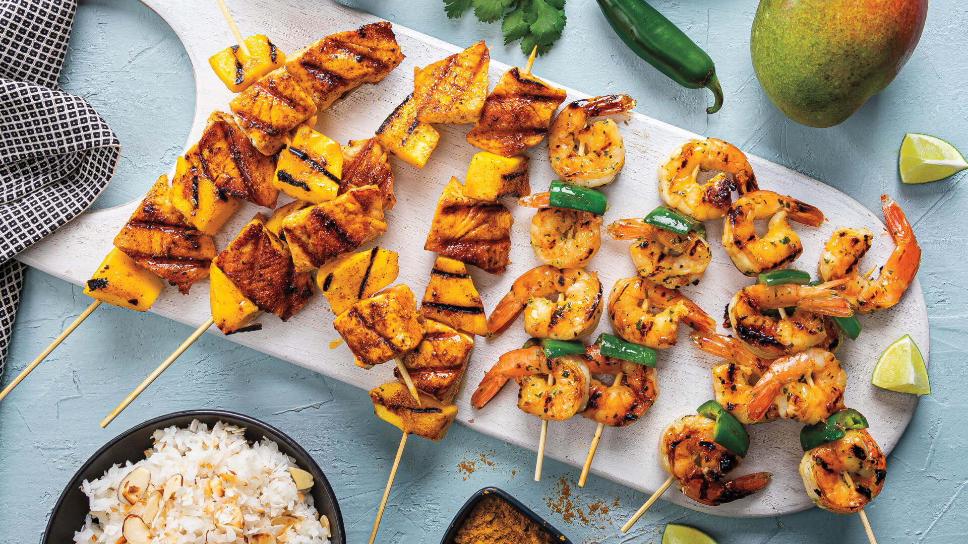Grilled Drunken Shrimp & Jalapeño Skewers