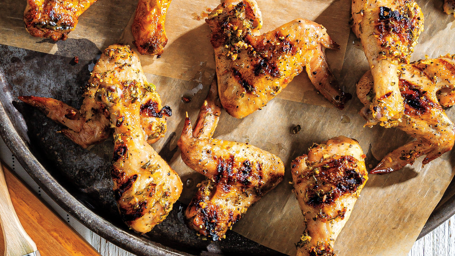5-Ingredient Grilled Rosemary-Garlic Drumsticks & Wings