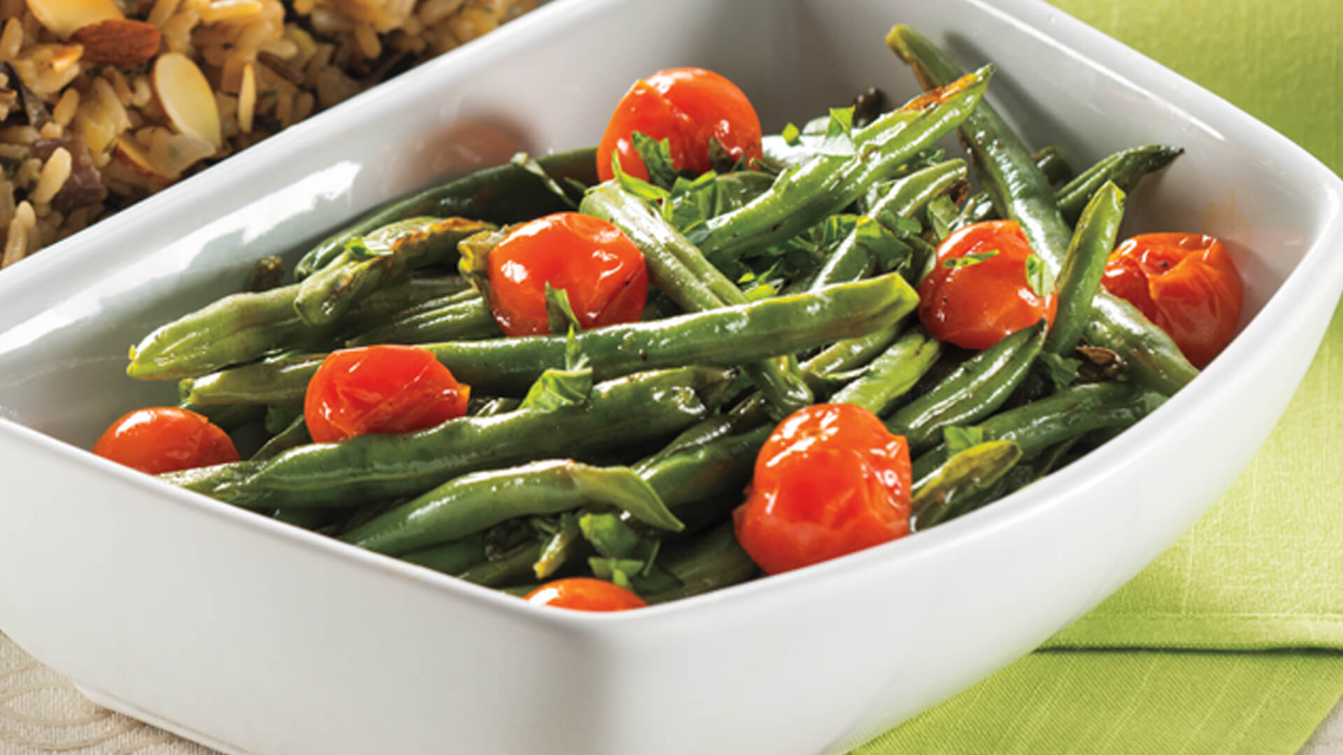 Roasted Green Beans  & Cherry Tomatoes